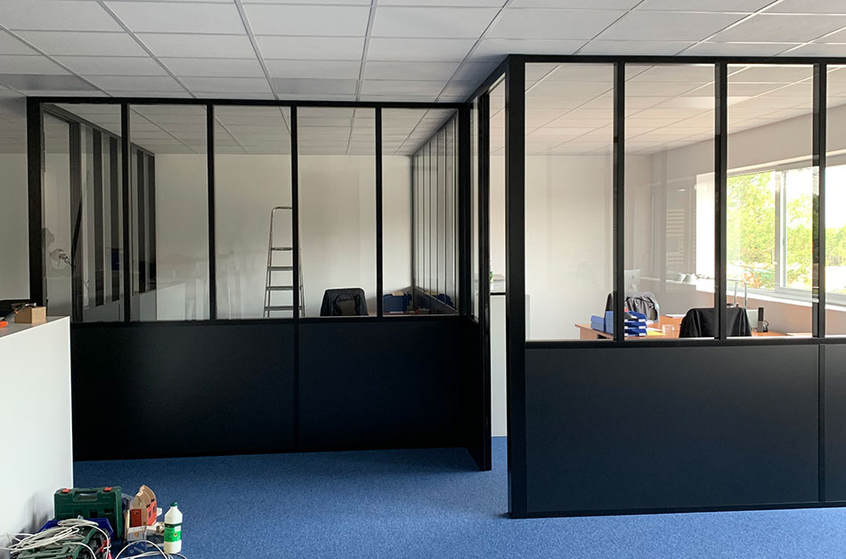 cloison amovible semi-vitrée Casablanca