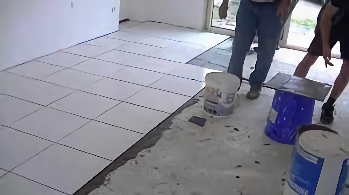 pose carrelage au sol